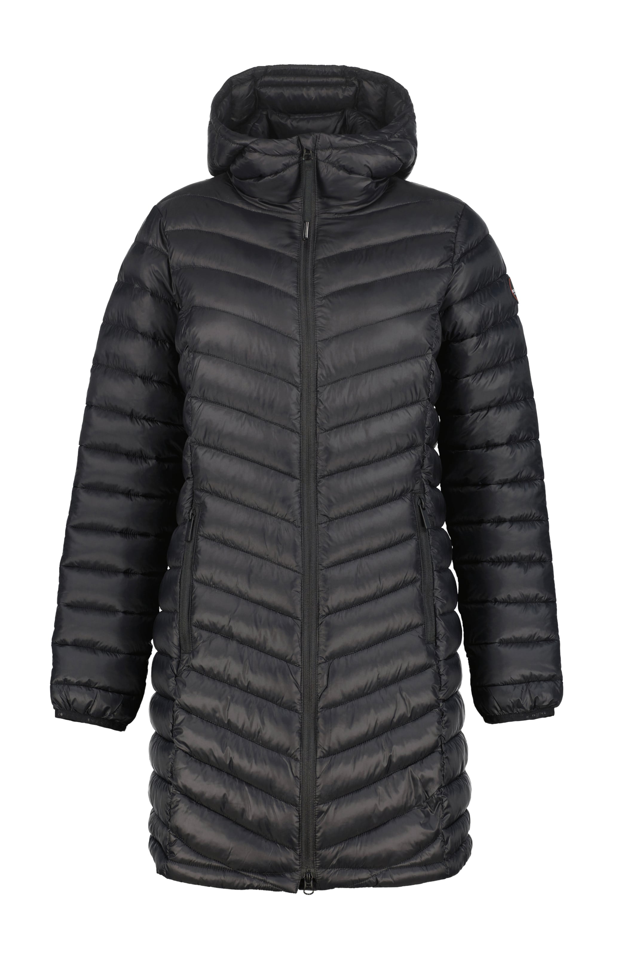 ICEPEAK Wintermantel 'VINTON' in Schwarz: Vorderseite