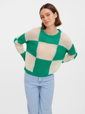 Pull-over 'TAKA' VERO MODA en vert : devant