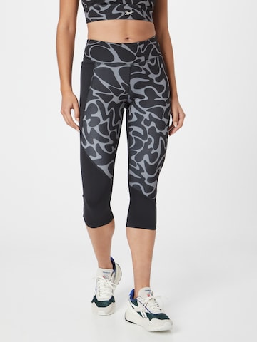 Reebok Skinny Sportbroek 'Capri-Tight' in Zwart: voorkant