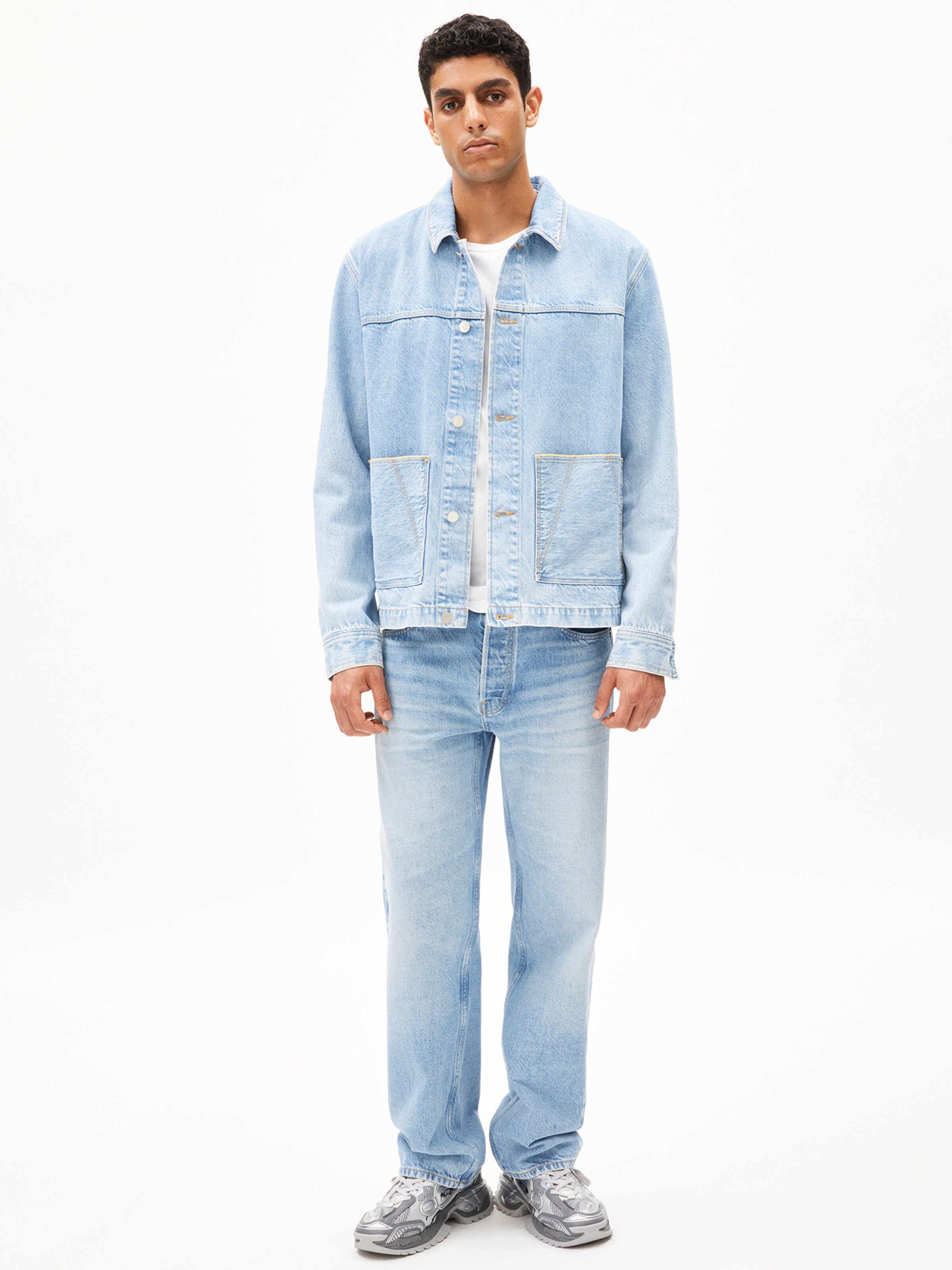 ARMEDANGELS Between-season jacket 'EVAAN' in Blue