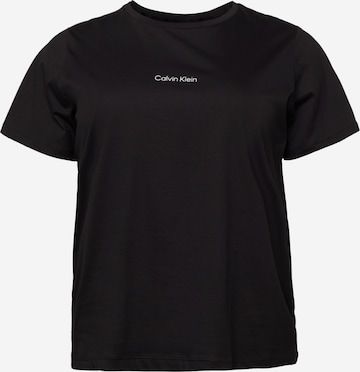 Calvin Klein Curve Тениска в черно: отпред