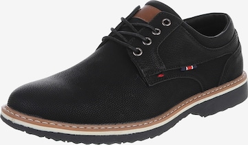 CoolWalk Lace-Up Shoes in Black: front