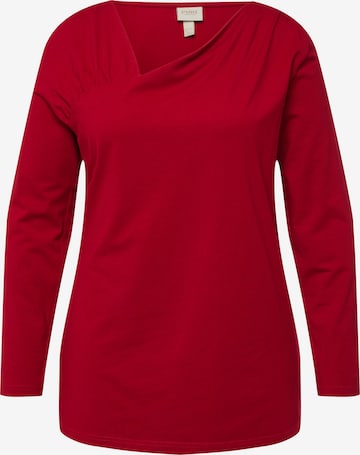 Ulla Popken Shirt in Rood: voorkant