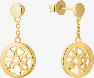 s.Oliver Earrings 'Münze' in Gold: front