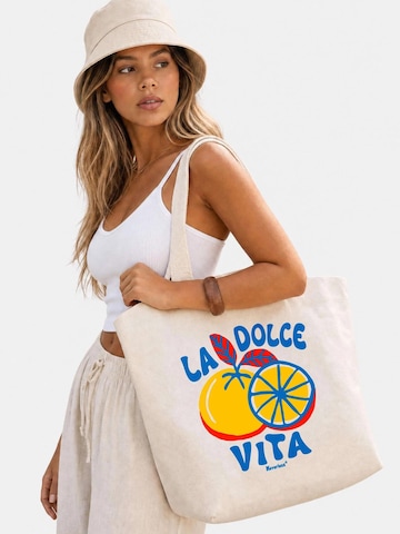Neverless Strandtasche 'La dolce Vita'‌ in Beige