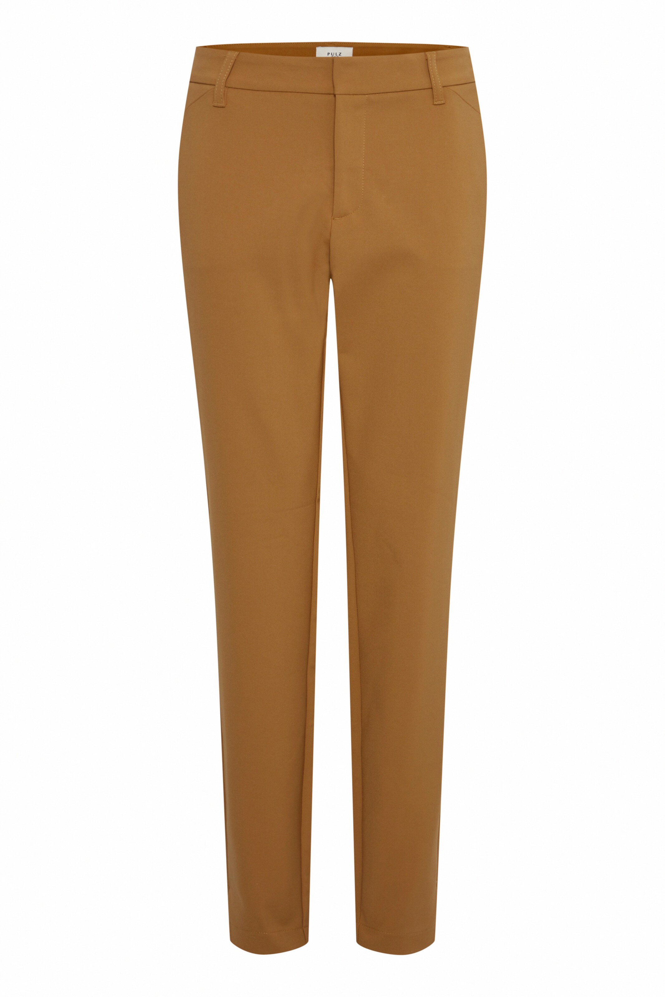 PULZ Jeans Chinohose 'Bindzy' in Braun: Vorderseite