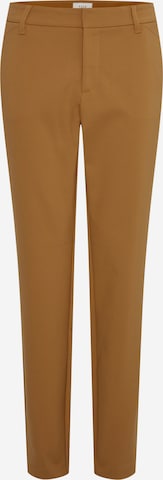 PULZ Jeans Regular Chino 'Bindzy' in Bruin: voorkant