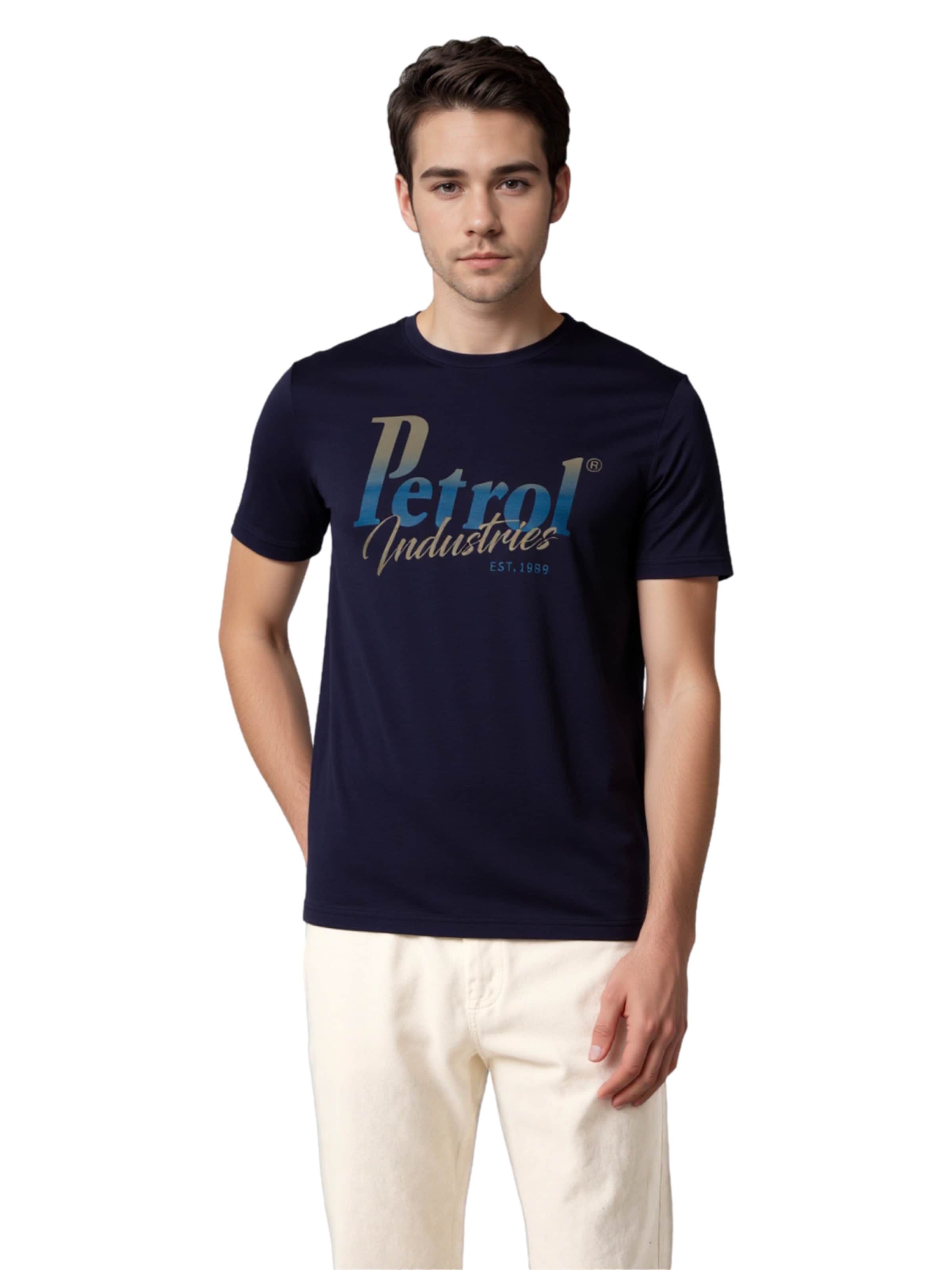 Petrol Industries T-Shirt in Blau: Vorderseite
