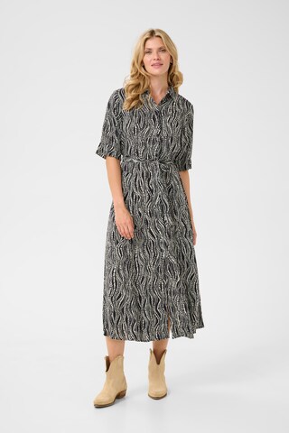Robe-chemise 'Tiah' Cream en noir