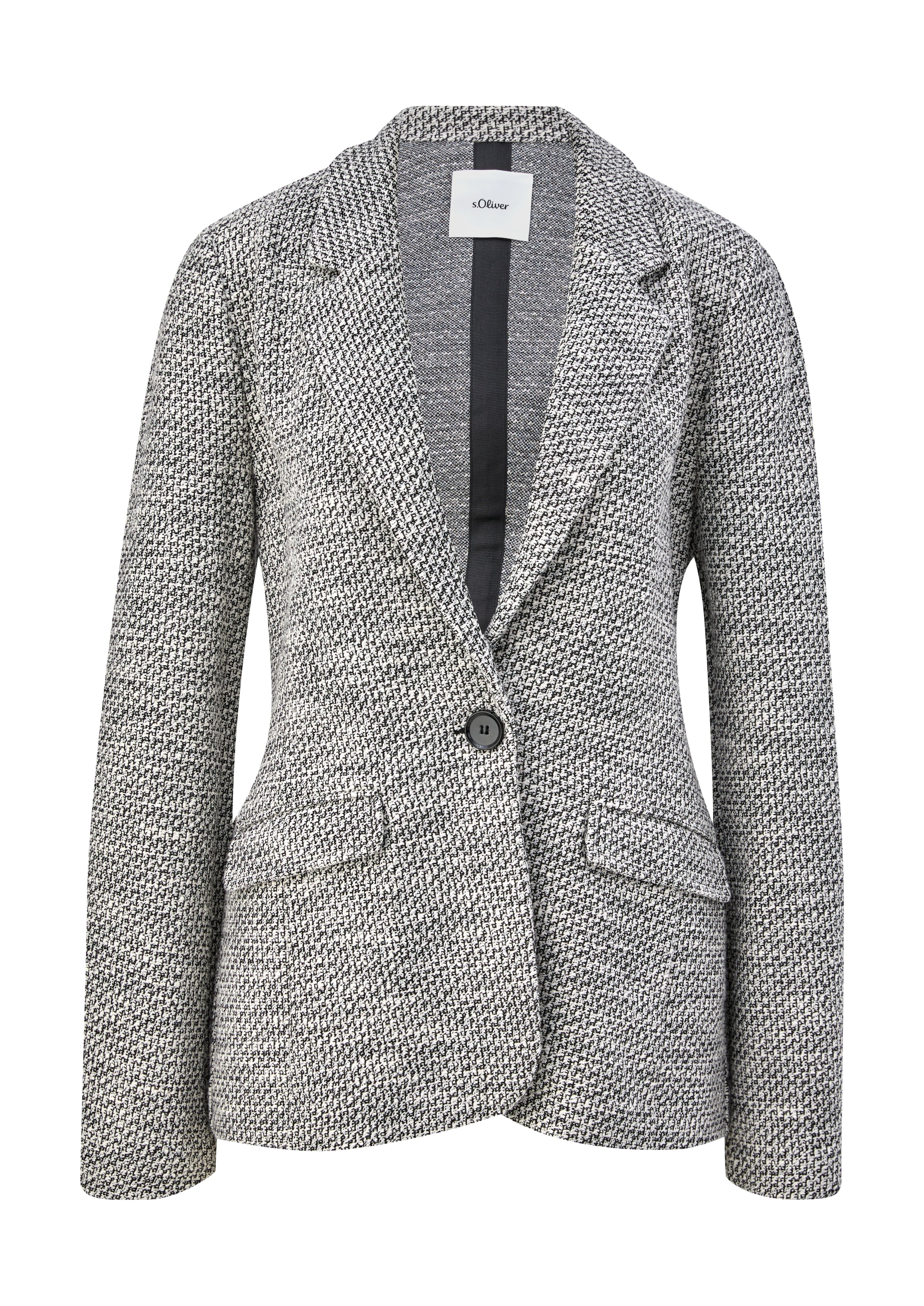 s.Oliver BLACK LABEL Blazer in Schwarz: Vorderseite