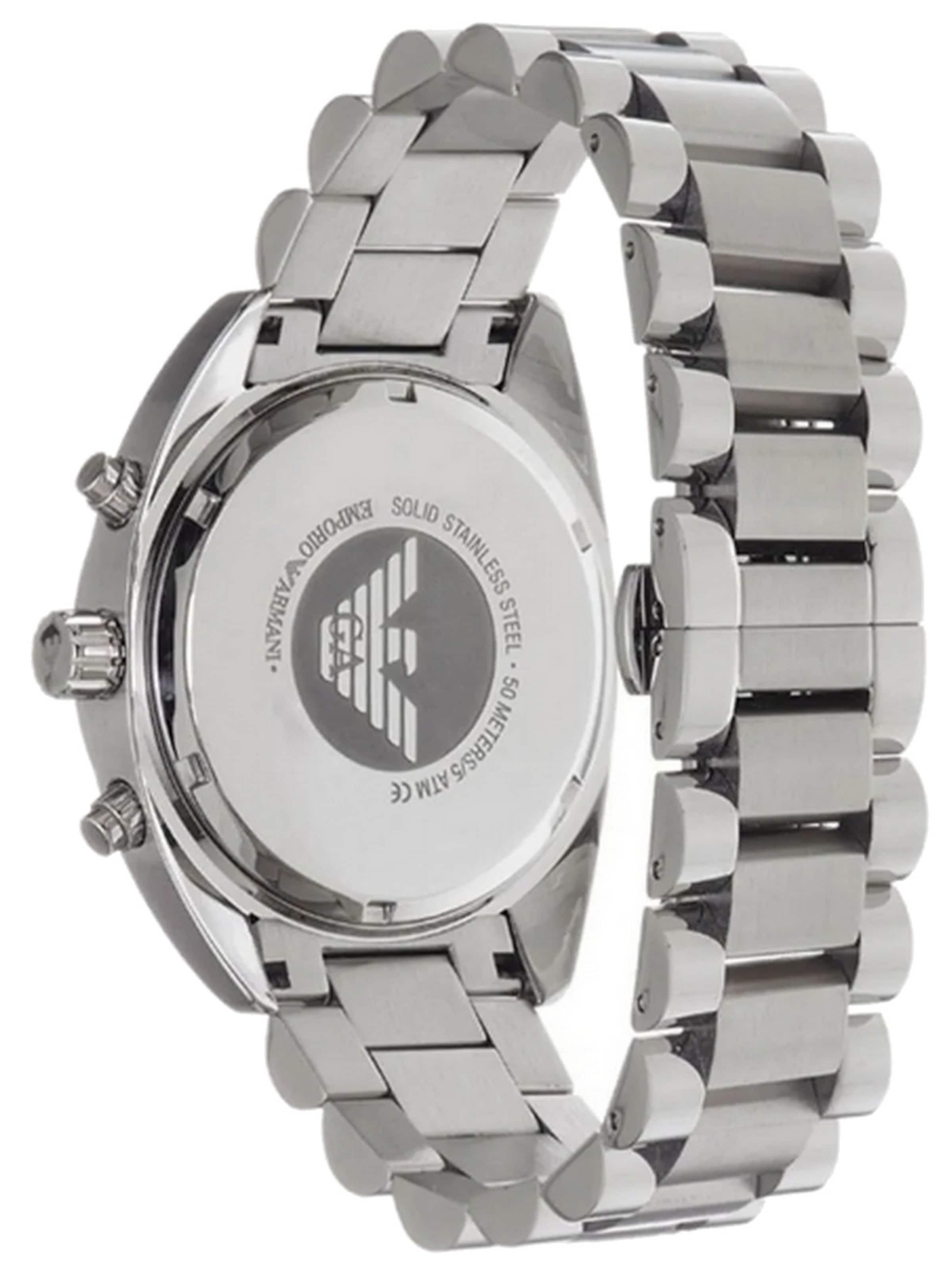 Emporio Armani Analog watch 'Chronograph' in Silver