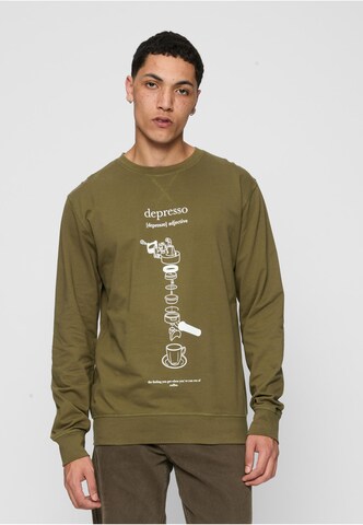 MT Upscale Sweatshirt 'Depresso' in Green: front