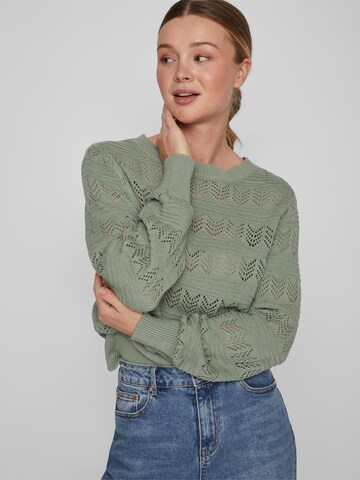 VILA Sweater 'CATTIA' in Green