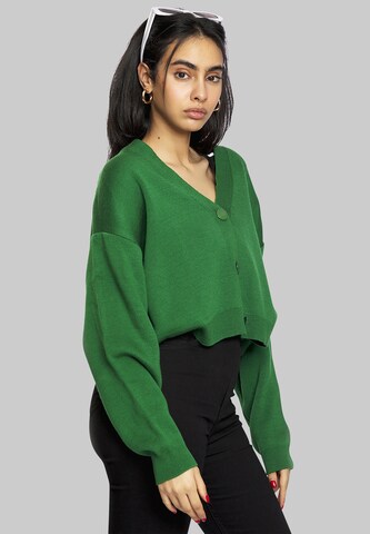 FRESHLIONS Strickjacke 'Aylen' in Grün