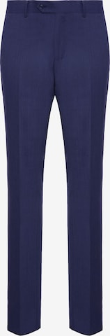 Boggi Milano Regular Pleated Pants 'ARIA' in Blue: front