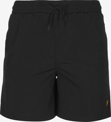 Loosefit Pantalon Lyle & Scott en noir : devant