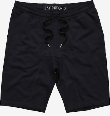 JAY-PI Regular Pants in Black: front