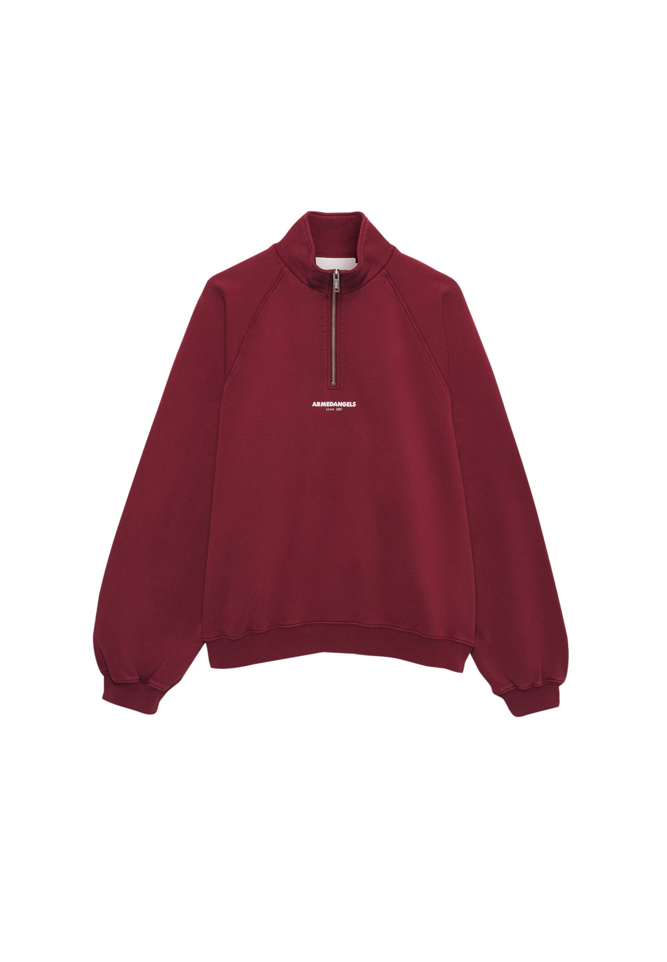 ARMEDANGELS Sweatshirt in Rood: voorkant