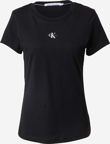 Calvin Klein Jeans - Camiseta en negro: frente