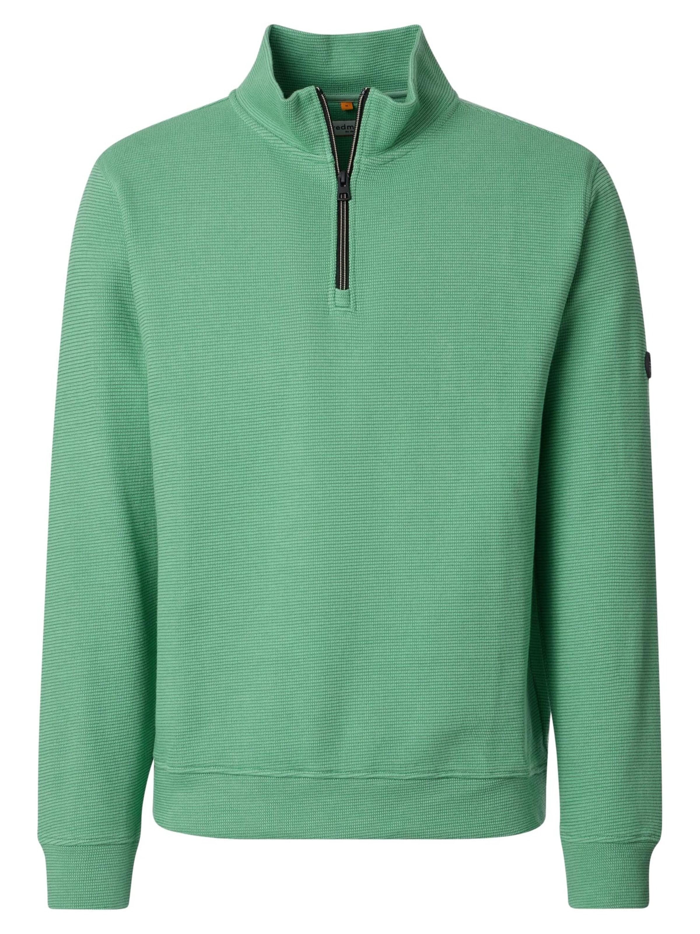 redmond Pullover 'Basic'‌‌‌ in Grün: Vorderseite