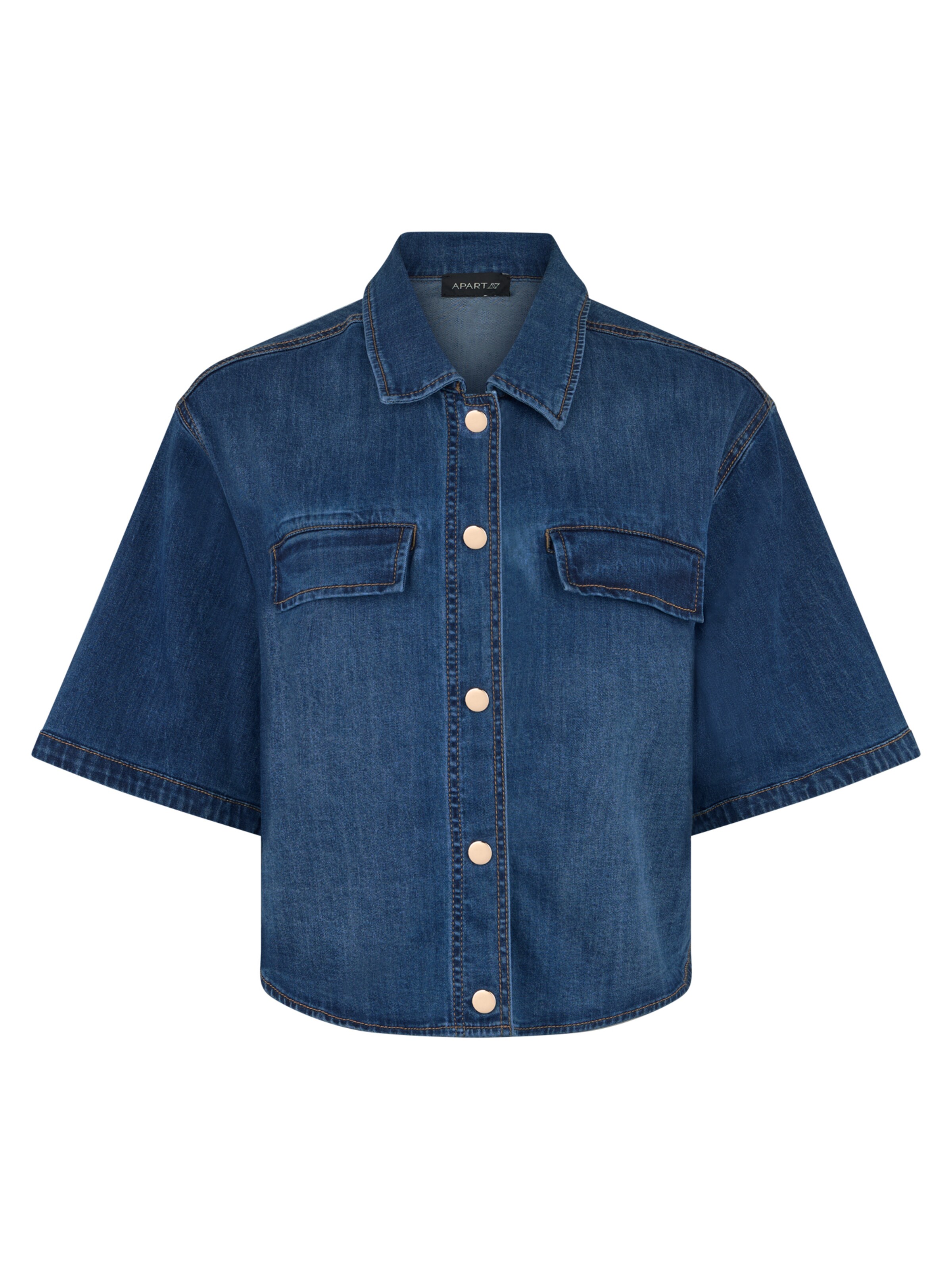 APART Blouse in Blue: front