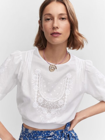 MANGO Блуза 'Rosie' в бяло