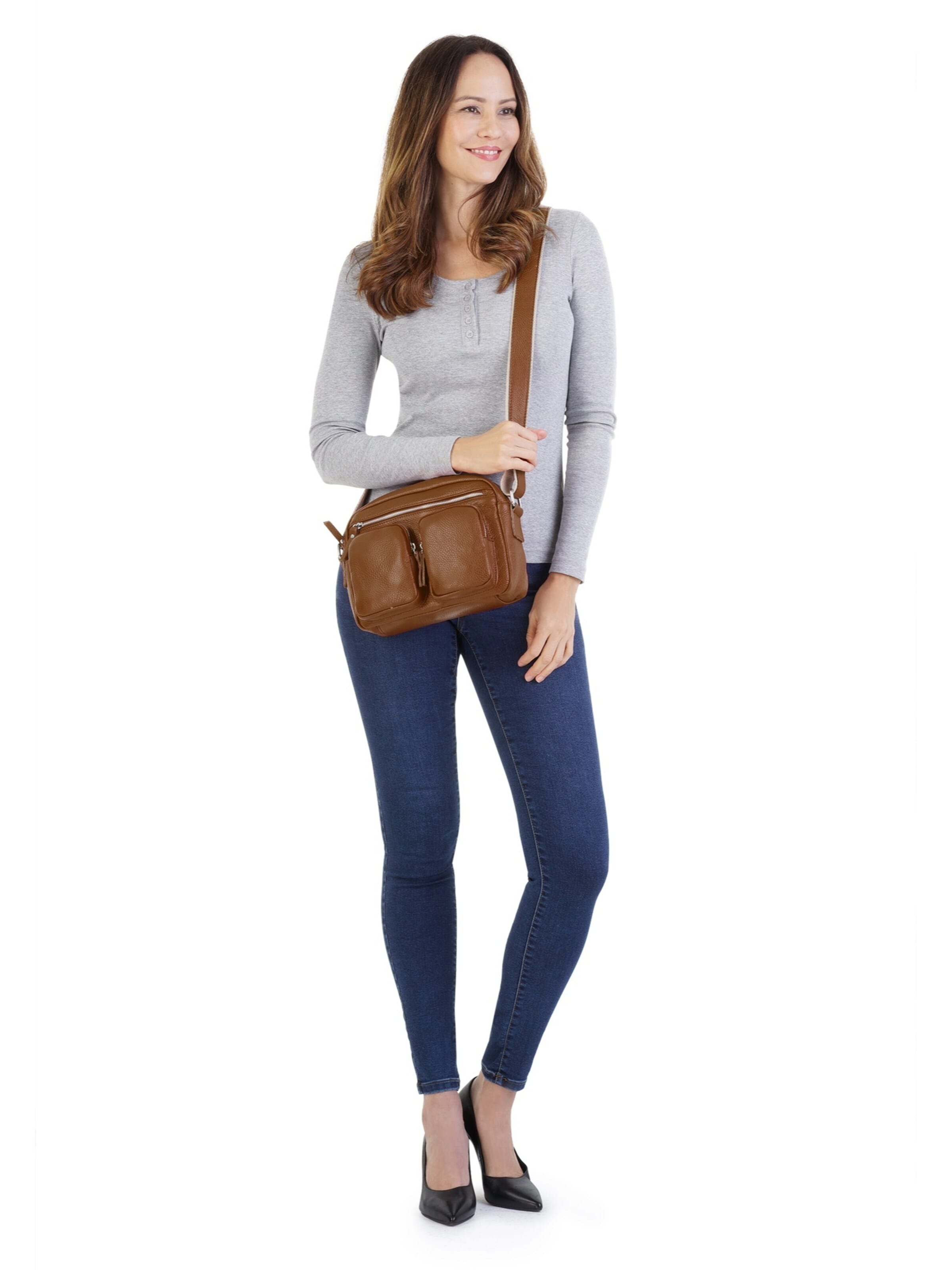 Samantha Look Umhängetasche‌‌‌‌‌‌‌‌ in Braun: Vorderseite