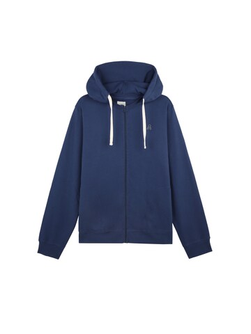 Scalpers Zip-Up Hoodie in Blue: front