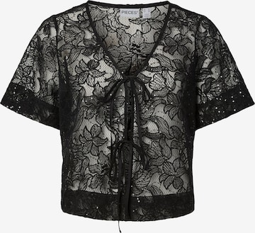 Chemisier 'PCLOUISE' PIECES en noir : devant