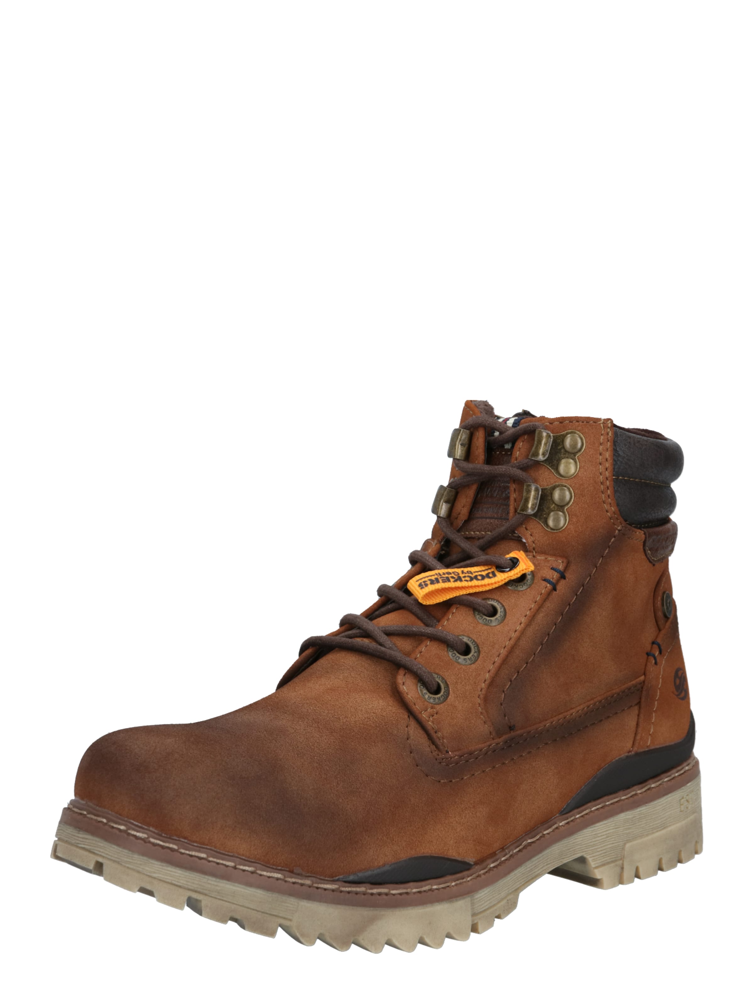 Dockers by Gerli Боти с връзки в кафяво: отпред