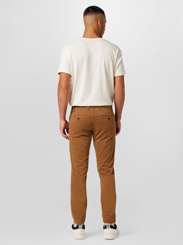 TOMMY HILFIGER Slimfit Chino kalhoty – hnědá