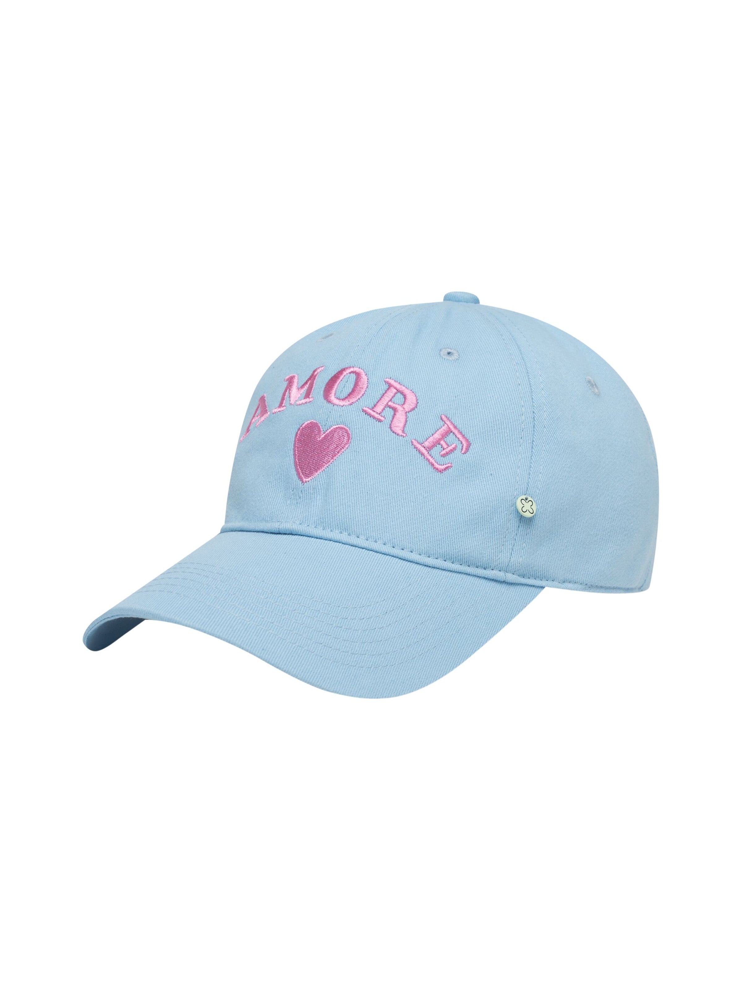 CODELLO Cap Baseball-Style AMORE-Stickerei in Blau: Vorderseite