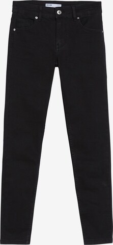 Bershka Jeans in Black: front