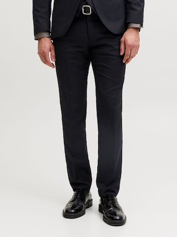 JACK & JONES Slimfit Suorat housut 'Solaris' värissä musta