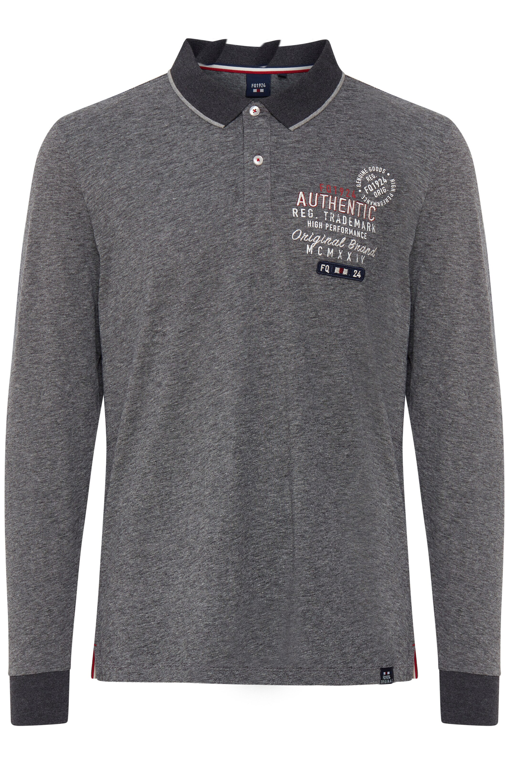 FQ1924 Shirt 'Peder' in Grijs: voorkant