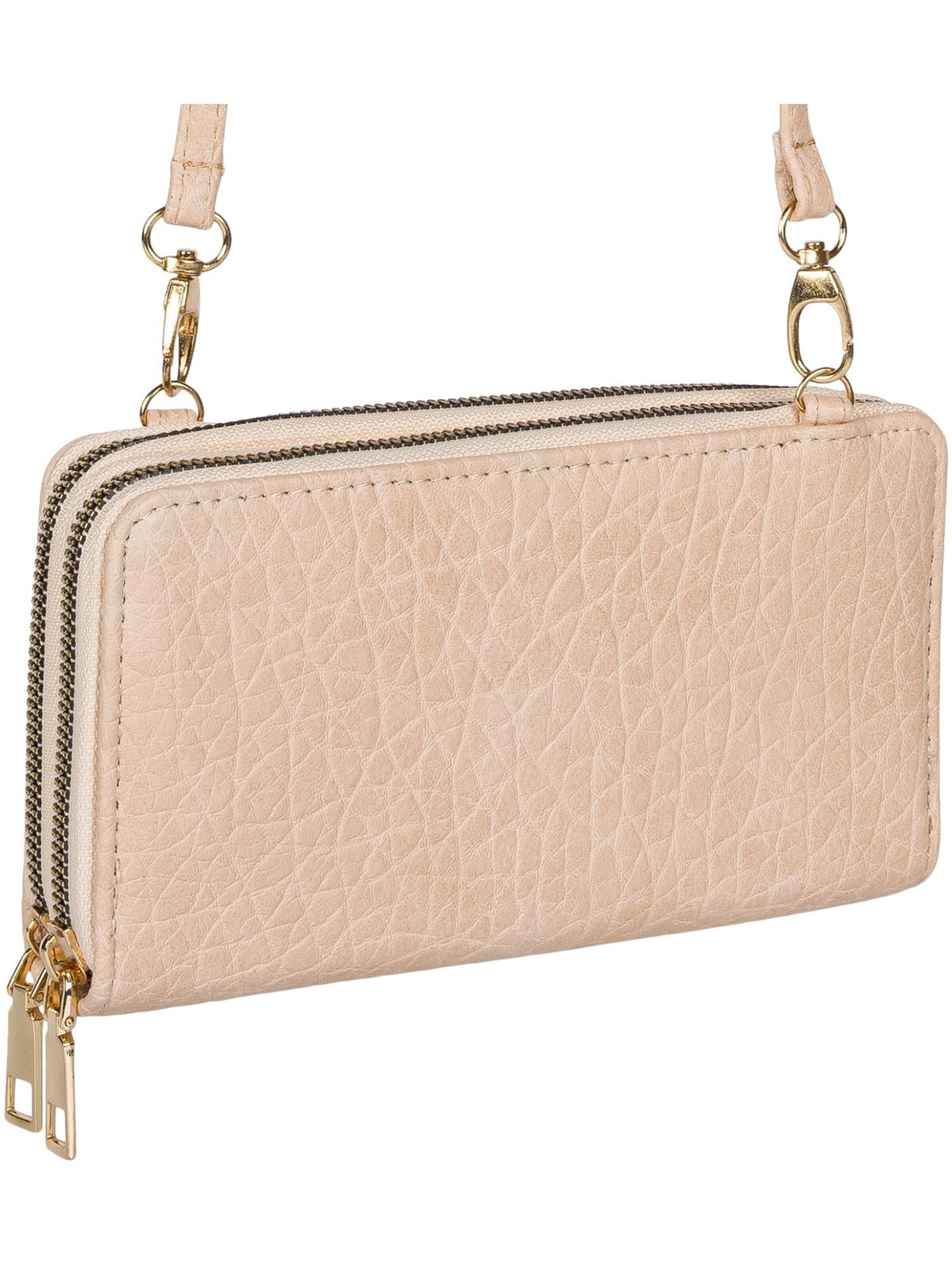 styleBREAKER Umhängetasche '2 in 1 Umhängetasche - Geldbörse'‌‌‌ in Beige