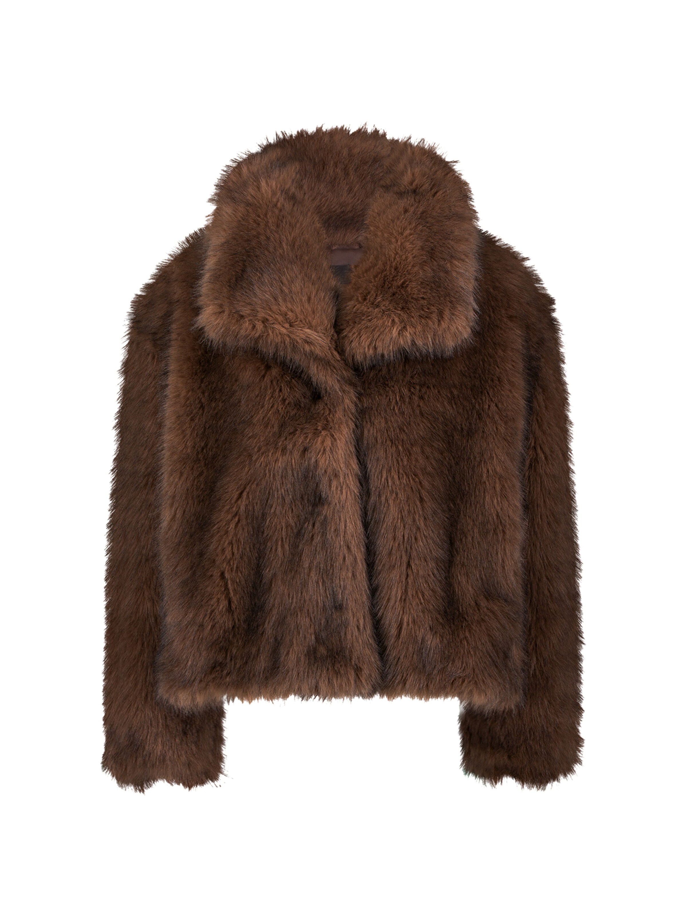 zero Jacke in Braun: Vorderseite