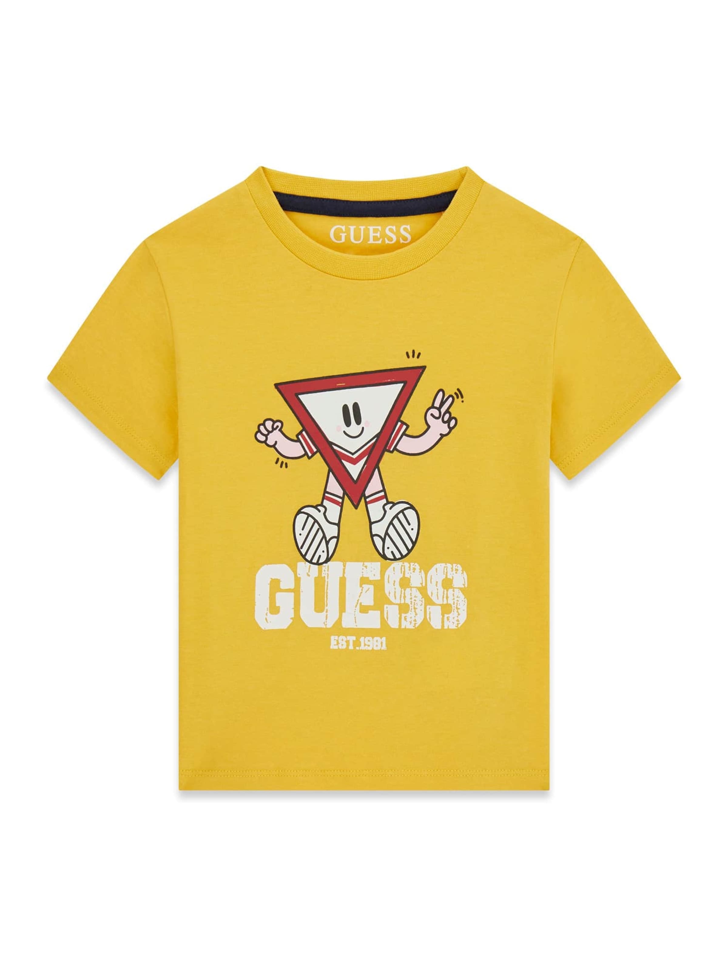 GUESS T-Shirt in Gelb: Vorderseite