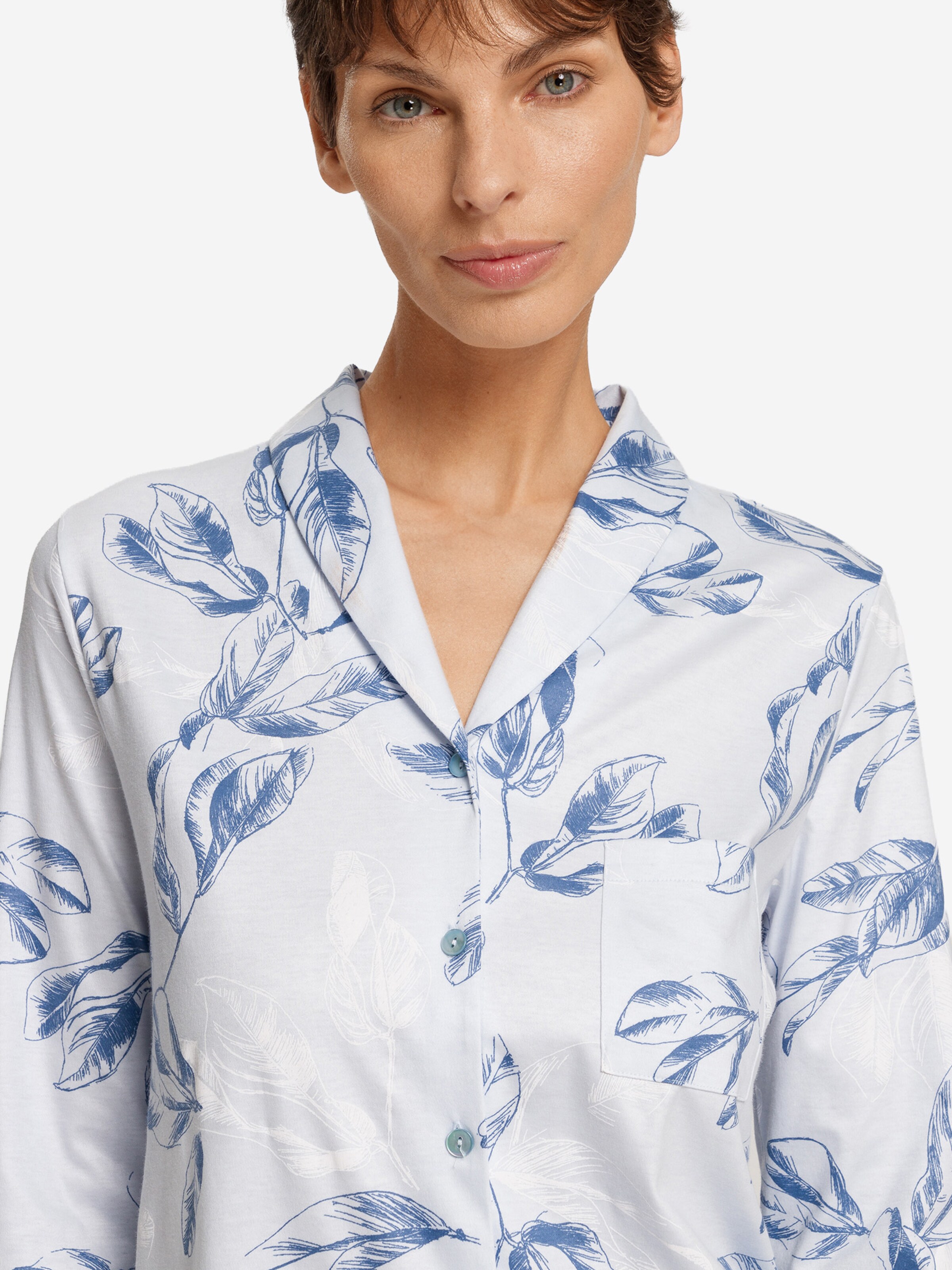 Hanro - Camisola de pijama ' Loungy Nights ' em azul