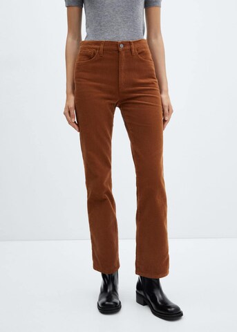 Loosefit Jean 'Matildap' MANGO en marron : devant