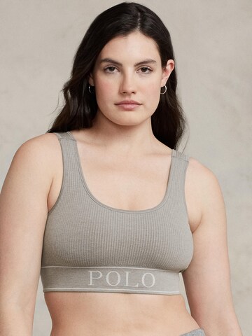 Polo Ralph Lauren Bustier BH ' Scoop Neck Top ' in Grijs: voorkant