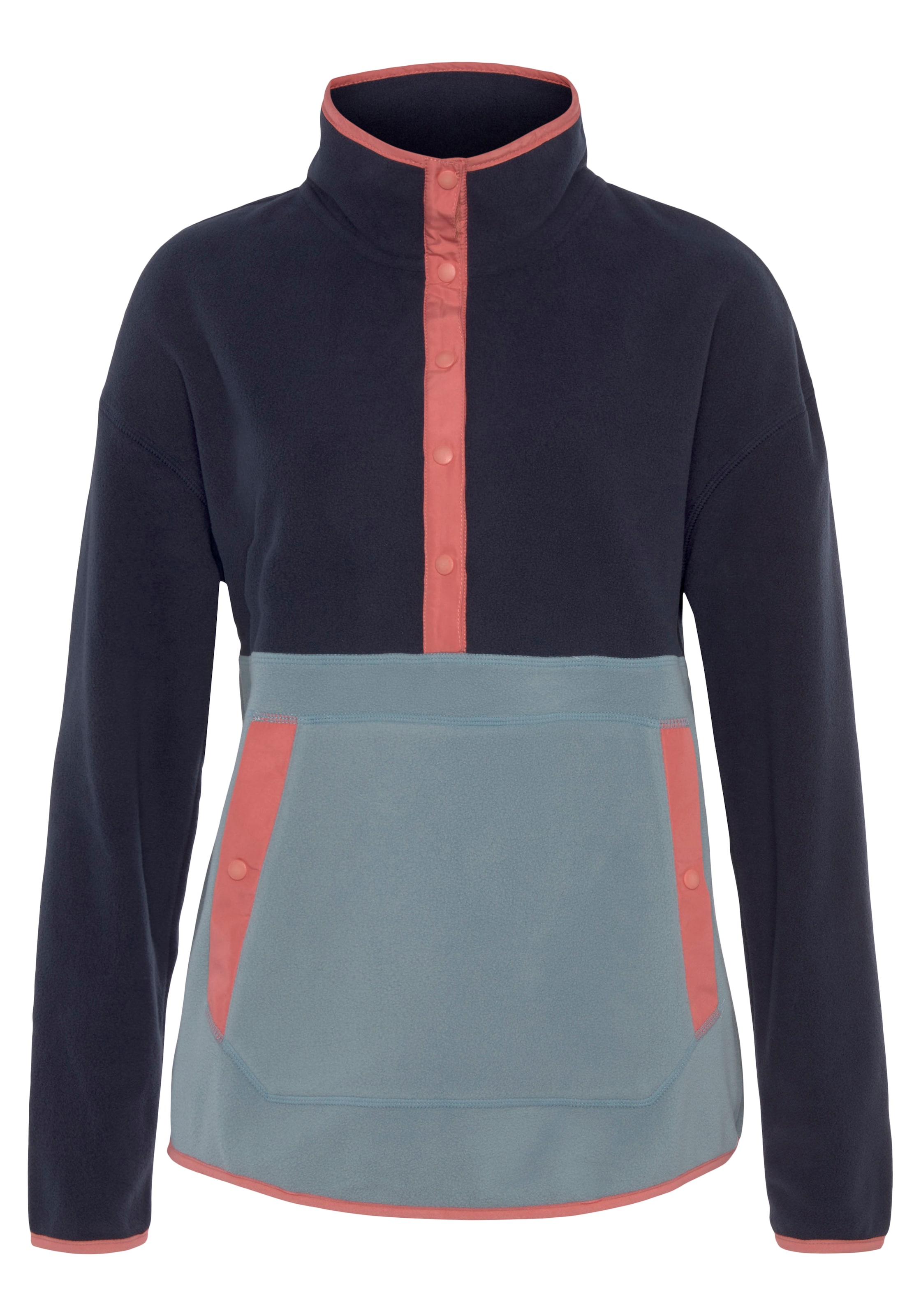 POLARINO Sportpullover in Blau: Vorderseite