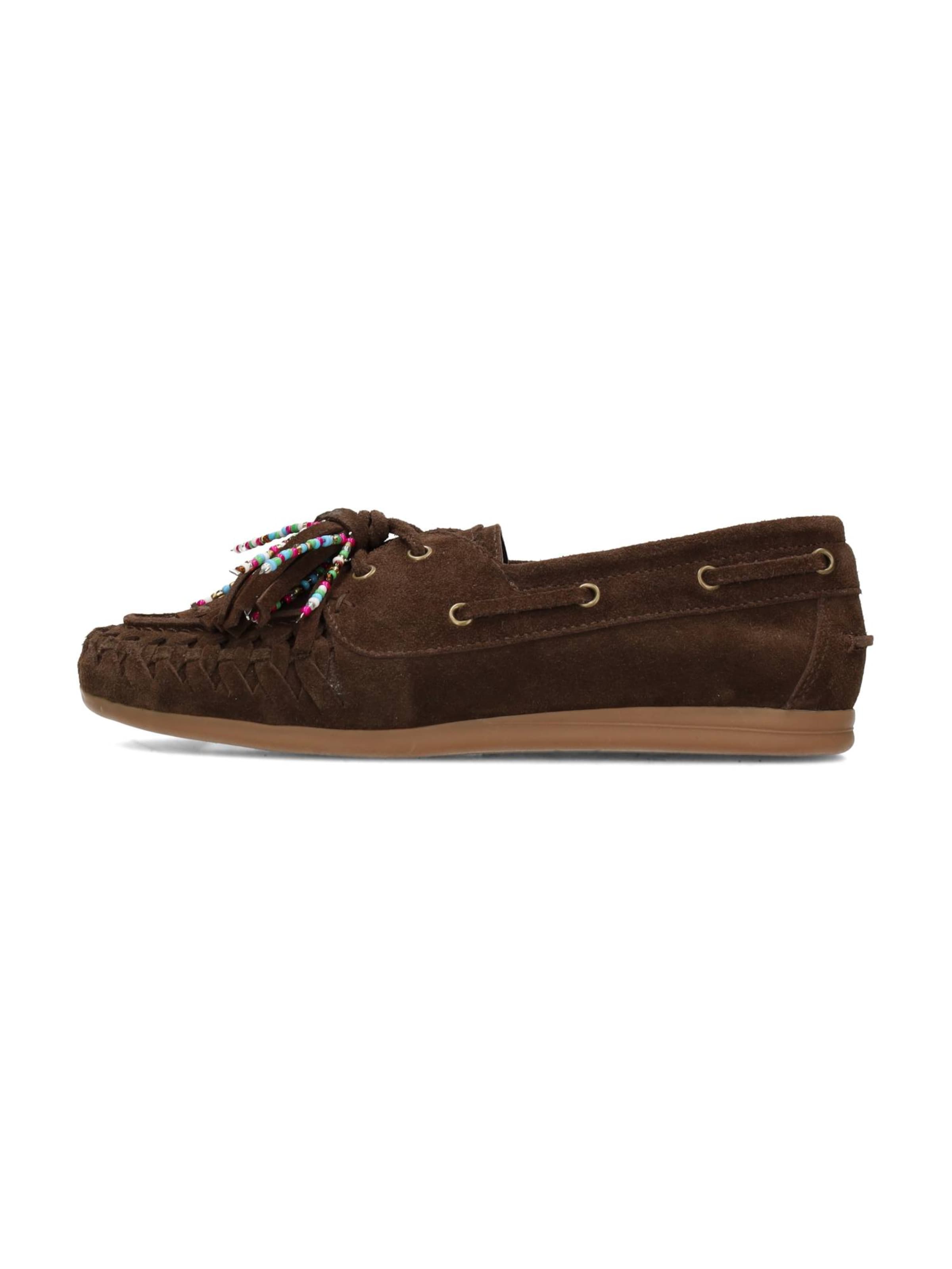 PS Poelman Moccasin 'Iris' in Brown: front