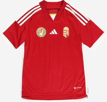 T-Shirt fonctionnel 'Hungary 22 Home' ADIDAS PERFORMANCE en rouge : devant