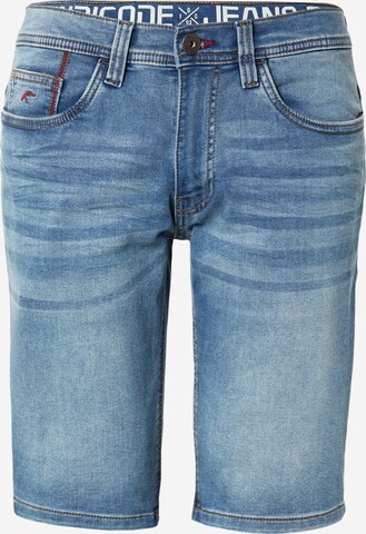 Jean 'Delmare' INDICODE JEANS en bleu : devant