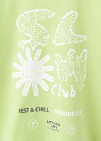 MANGO KIDS Shirt 'SLOW' in Green