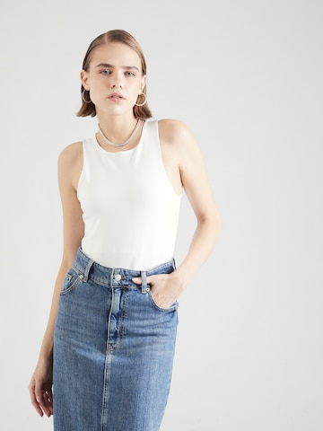 VERO MODA - Camisa body 'MILLION' em branco: frente