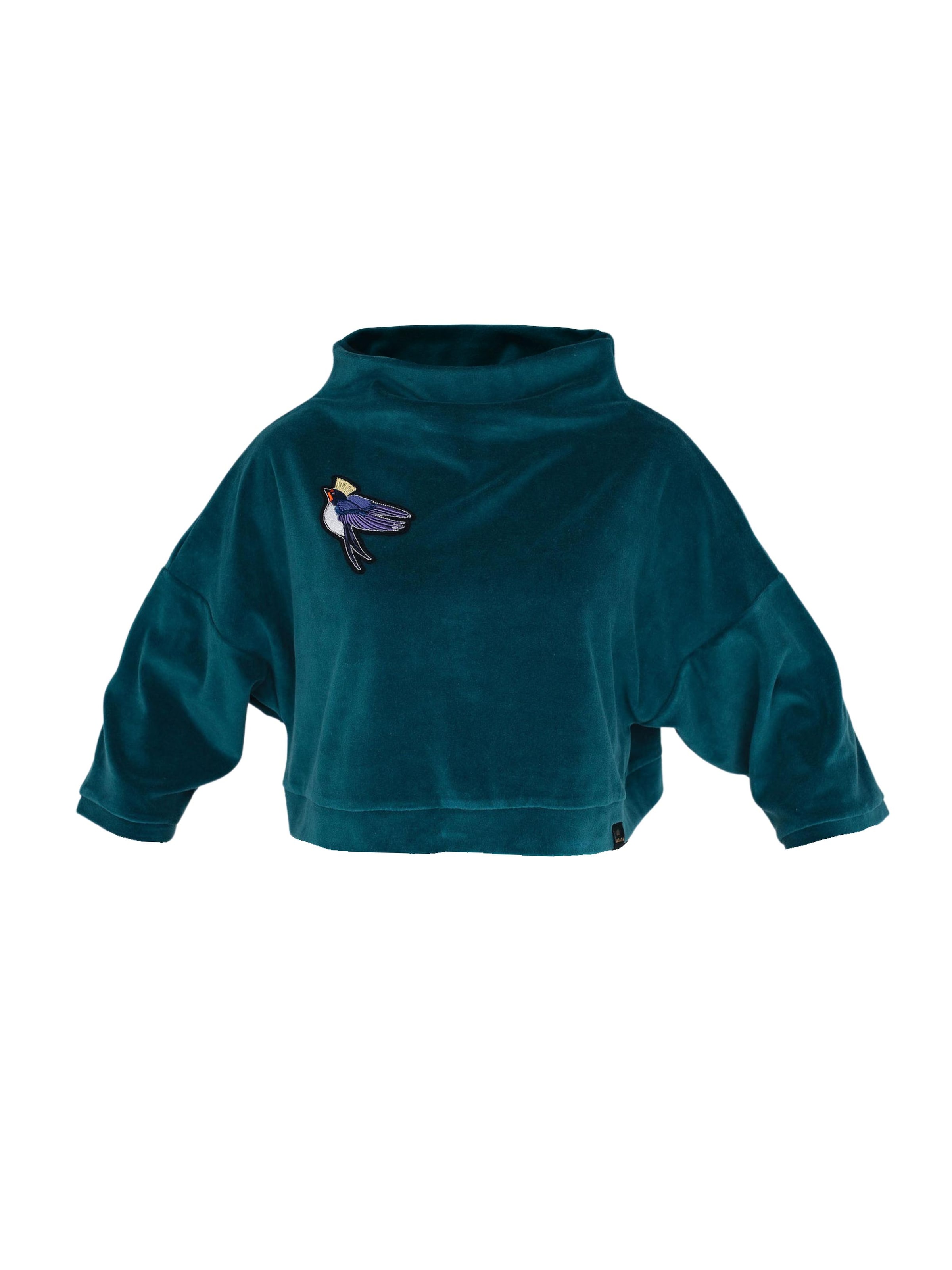 RADADA - Sudadera 'Little Swallow' en verde: frente
