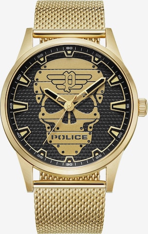 POLICE Analog Watch 'RISSINGTON' in Gold: front