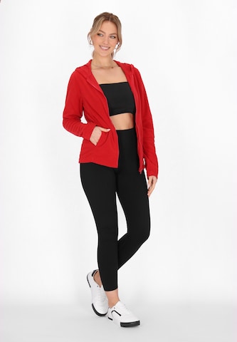 faina Athlsr Fleece jacket in Red